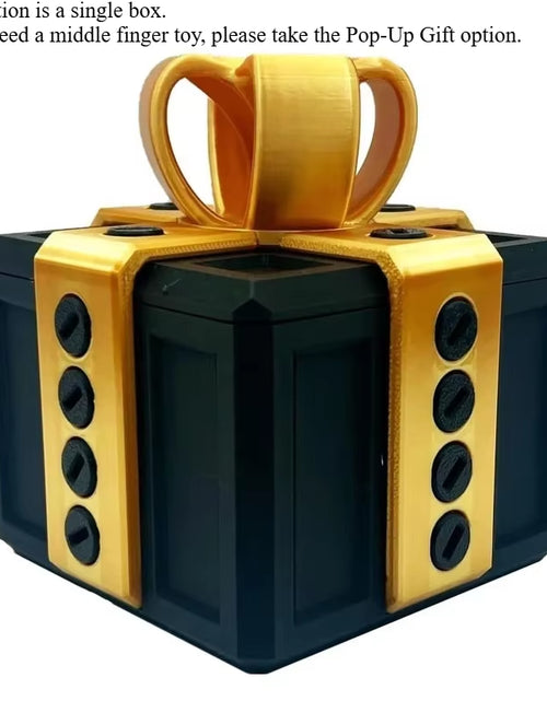 Load image into Gallery viewer, The Annoying Present with Middle Finger in a Box Gift Box with Screws Prank Surprise Pop-Up Novelty Funny Gifts for Adult Toys

