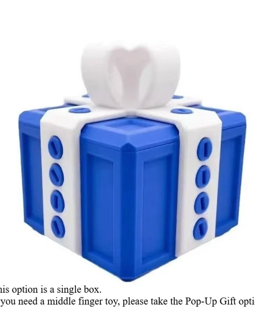 Load image into Gallery viewer, The Annoying Present with Middle Finger in a Box Gift Box with Screws Prank Surprise Pop-Up Novelty Funny Gifts for Adult Toys
