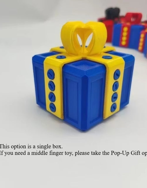Load image into Gallery viewer, The Annoying Present with Middle Finger in a Box Gift Box with Screws Prank Surprise Pop-Up Novelty Funny Gifts for Adult Toys
