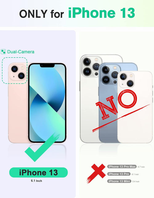 Load image into Gallery viewer, Case for Iphone 13 Wallet Case 5G, RFID Blocking Card Slot Holder [TPU Interior Protective Case], Magnetic Folio PU Leather Stand Flip Cover Compatible with Iphone 13 6.1" 2021, Lake Blue
