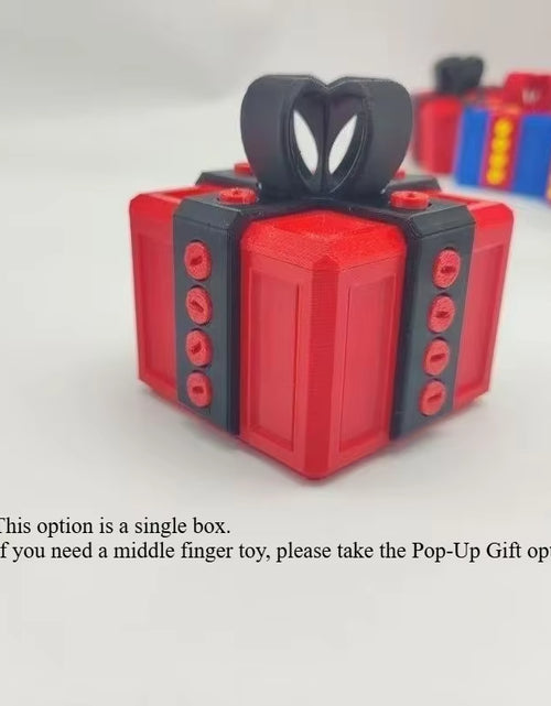 Load image into Gallery viewer, The Annoying Present with Middle Finger in a Box Gift Box with Screws Prank Surprise Pop-Up Novelty Funny Gifts for Adult Toys
