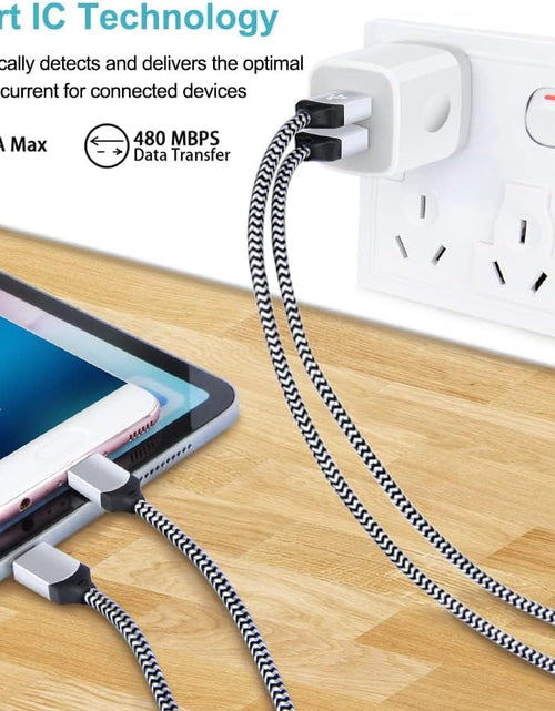 Load image into Gallery viewer, Charger Block, USB Wall Charger, Double USB Fast Charging Cube Block Charger Box, 2.1A Phone Charger Power Adapter 3 Pack for Iphone 15 14 13 12 11 Pro Max XS XR X 8 7 6 Samsung Galaxy S23 A14 Note 20
