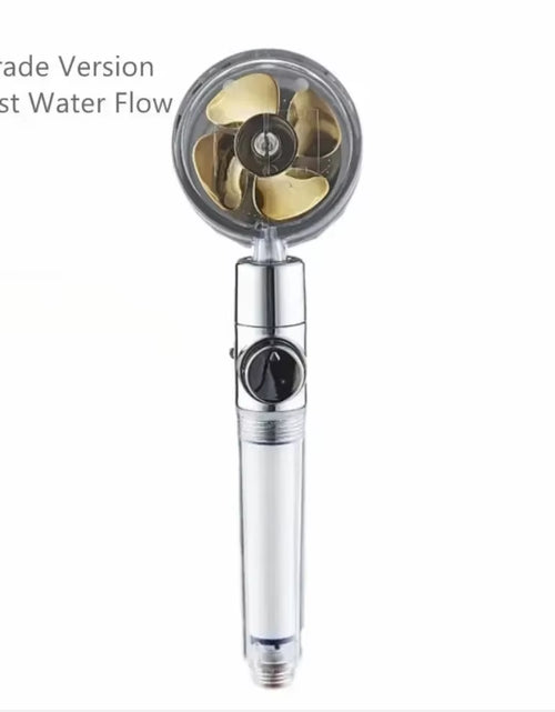 Load image into Gallery viewer, Pressurized Shower Head Water Saving 360 Rotating Twin Turbo Pressurized Propeller Fan Shower Head Bathroom Accessories
