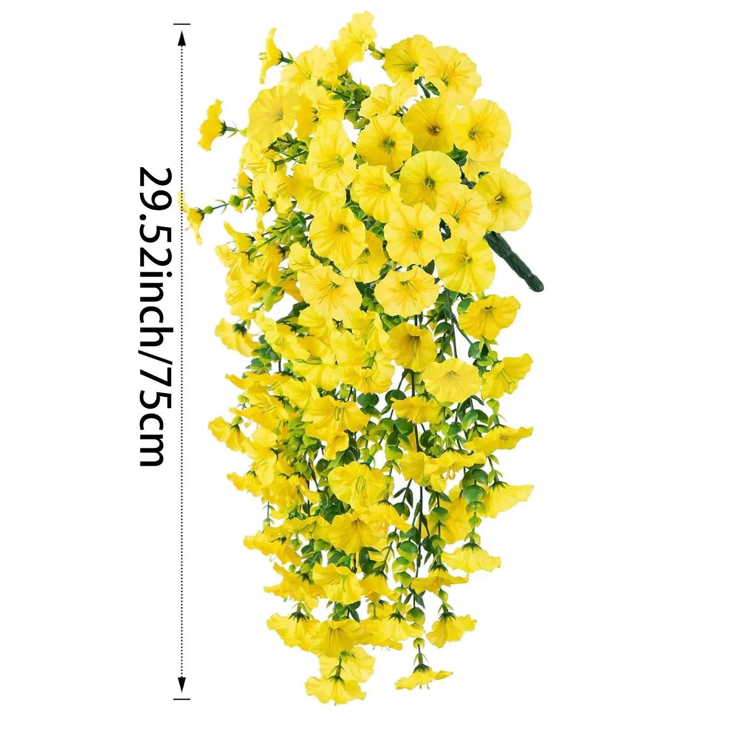 Artificial Flower New Artificial Hanging Flowers and Plants Easter Decoration 2025 Uv-Resistant and Realistic Room Decor Wedding