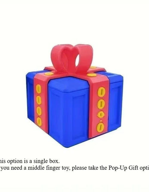 Load image into Gallery viewer, The Annoying Present with Middle Finger in a Box Gift Box with Screws Prank Surprise Pop-Up Novelty Funny Gifts for Adult Toys
