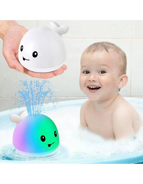 Load image into Gallery viewer, Baby Bath Toys, Toddler Bath Toys for Kids Ages 1-3, Light up Whale Bath Toy Sprinkler, Pool Water Table Infant Baby Toys 6-12-1
