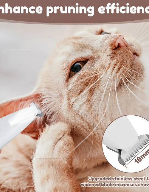 Load image into Gallery viewer, New Dog Paw Trimmer with LED Light Fully Waterproof Pet Hair Trimmer with LED Display Dog Clippers for Grooming 18Mm Widen Blade
