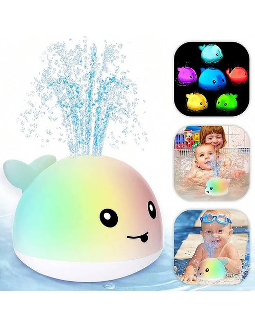 Load image into Gallery viewer, Baby Bath Toys, Toddler Bath Toys for Kids Ages 1-3, Light up Whale Bath Toy Sprinkler, Pool Water Table Infant Baby Toys 6-12-1
