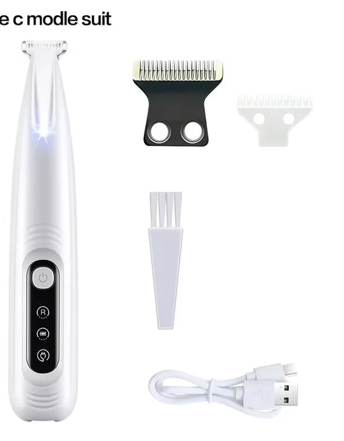 Load image into Gallery viewer, New Dog Paw Trimmer with LED Light Fully Waterproof Pet Hair Trimmer with LED Display Dog Clippers for Grooming 18Mm Widen Blade

