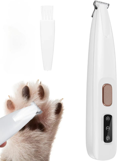 Load image into Gallery viewer, New Dog Paw Trimmer with LED Light Fully Waterproof Pet Hair Trimmer with LED Display Dog Clippers for Grooming 18Mm Widen Blade
