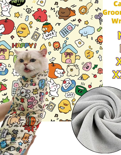 Load image into Gallery viewer, Cat Grooming Wrap Self-Adherent Cat Swaddle Burrito Wrap Anti-Bite Anti-Scratch Anti-Escape for Medicine Nail Clipping Pet Tool
